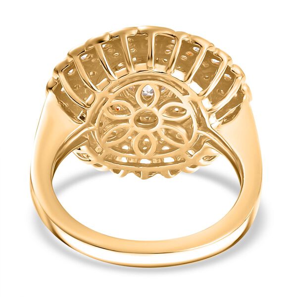 J Francis gefertigt mit SWAROVSKI- Blauer und weißer Swarovski Zirkonia Ring image number 7