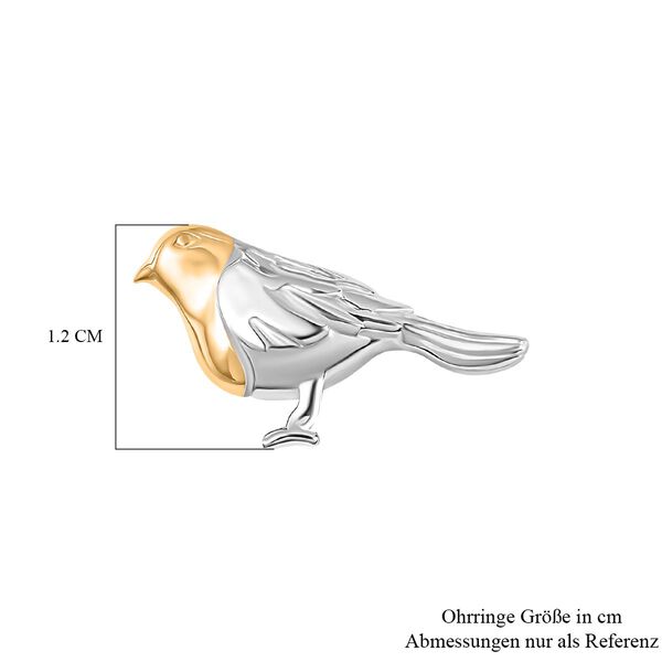 Zweifarbige Vogel-Ohrringe image number 5