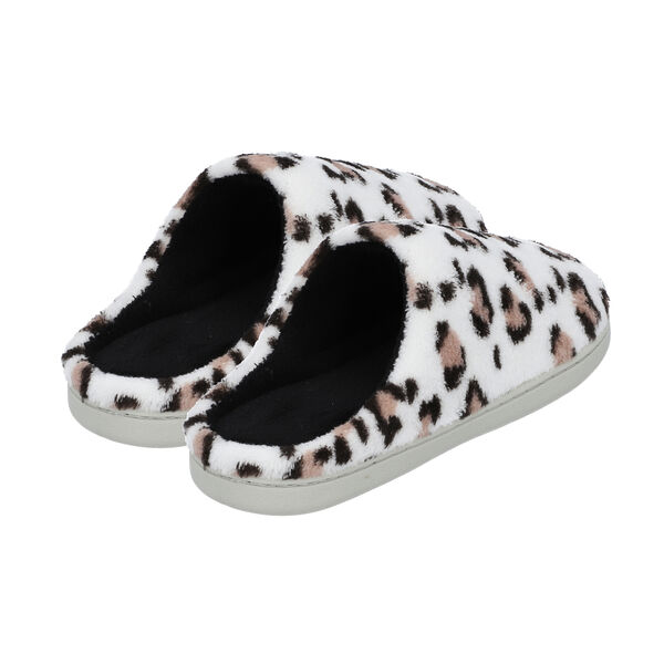 Superweiche Memory Foam Hausschuhe, Leopardenmuster, Gr&ouml;&szlig;e 36, Wei&szlig; und Schwarz image number 6