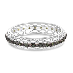 D'Joy grüner Diamant Ring, 925 Silber rhodiniert - 0,15 ct.