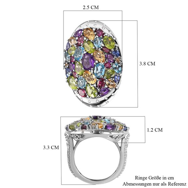 GP Special Kollektion - Mehrfarbiger Edelstein-Ring in Silber image number 7