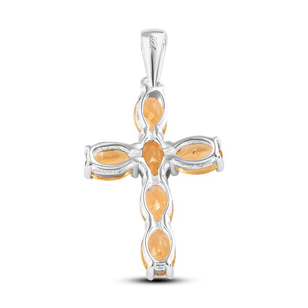 Citrin Kreuz Anh&auml;nger - 2,65 ct. image number 5