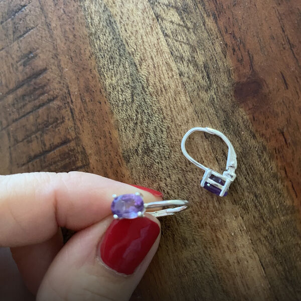 Afrikanische Amethyst-Ohrringe - 1,46 ct. image number 8