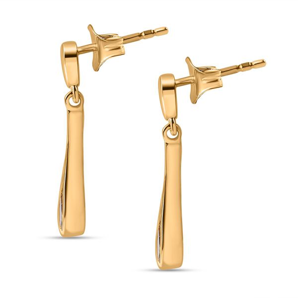 AA nat&uuml;rliche goldener Tansanit-Ohrringe - 0,39 ct. image number 4