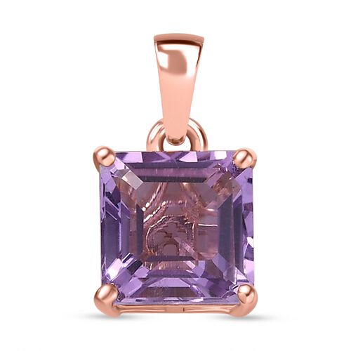 D'Joy AAA Rose De France Amethyst Anhänger 925 Silber 750 rosévergoldet ca. 2,53 ct. image number 0