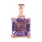 D'Joy AAA Rose De France Amethyst Anhänger 925 Silber 750 rosévergoldet ca. 2,53 ct.