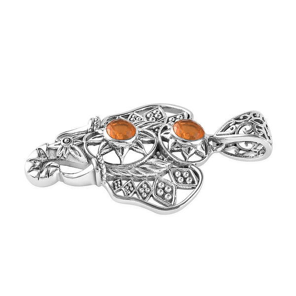 Handgearbeiteter Salamanca Feueropal Elefant-Anh&auml;nger in Silber image number 5