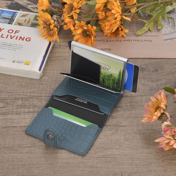 Kompakter Kartenhalter mit RFID-Schutz, anthrazit image number 1