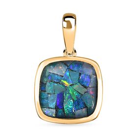 Mosaik Opal Anhänger - 5,44 ct.