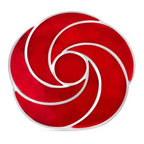 Royal Bali Kollektion- Roter Koralle Rosen Anhänger