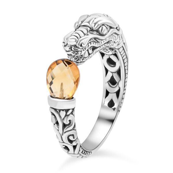 Royal Bali Kollektion- Citrin Ring- 3 Ct. image number 3