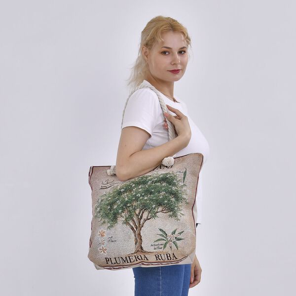 Stilvolle Tote Bag mit Baumdruck image number 2