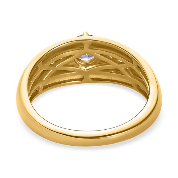 Tansanit und Zirkon Ring - 0,47 ct. image number 6