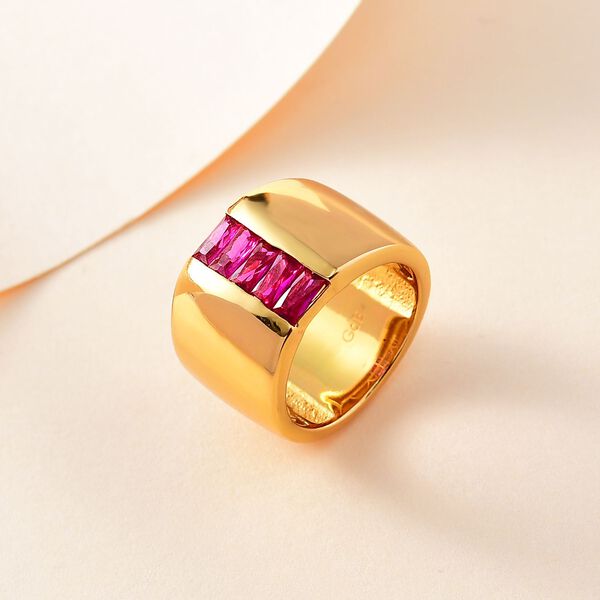 Roter Zirkonia-Ring - 1,08 ct. image number 1