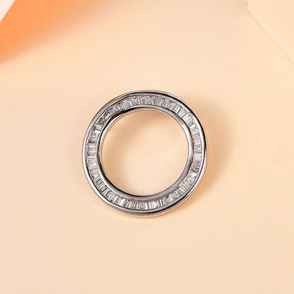 SI GH Diamant Anhänger in 950 Platin - 0,25 ct. image number 10