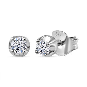LUXURIANT DIAMOND- SGL zertifizierte SI-GH Labor Diamant Ohrringe in 375 Weißgold - 0,28 ct.