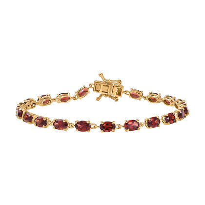 EVER TRUE Roter Granat Armband ca. 19 cm Nickelfreies Messing ca. 11.49 ct