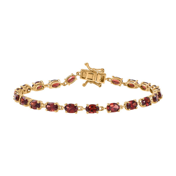 EVER TRUE Roter Granat Armband ca. 19 cm Nickelfreies Messing ca. 11.49 ct image number 0