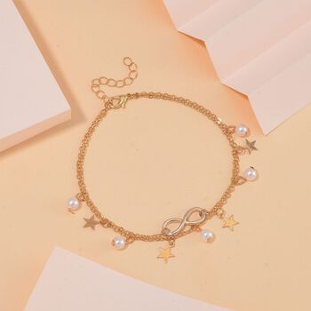 Kunststoff Perle Schmuck Zubeh&ouml;r ca. 23 cm Eisen Std Gelb