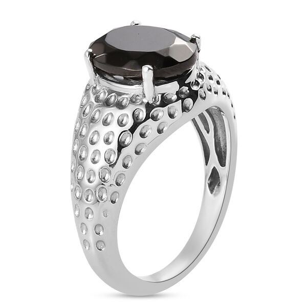 Elite Shungit Ring 925 Silber platiniert  ca. 1,61 ct image number 5