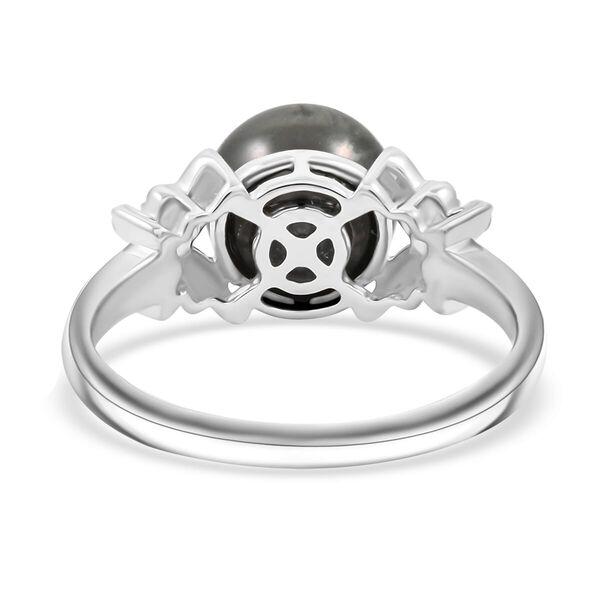 ILIANA zertifiziert und geprüft AAA Tahiti Perle und Diamant Ring in 750 Weißgold image number 4