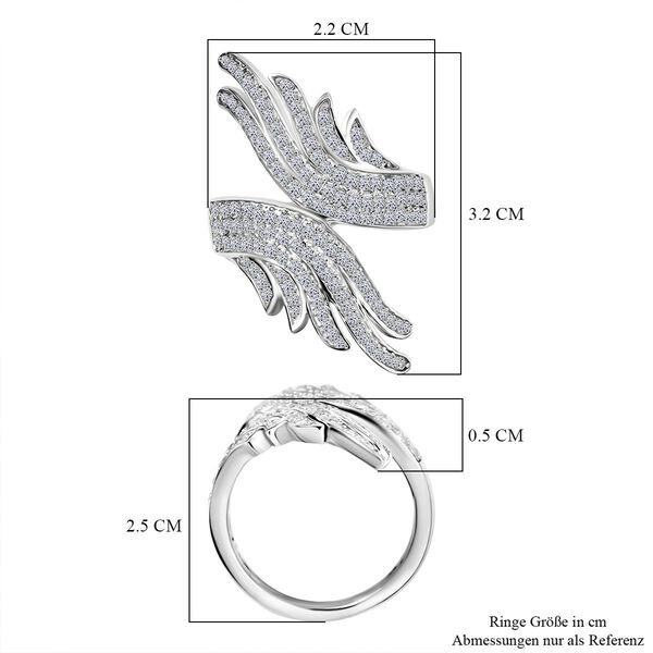 LUXURIANT DIAMOND - Lab Grown Diamant SI-GH SGL zertifiziert Ring 925 Silber rhodiniert (Größe 21.00) ca. 1.00 ct image number 6