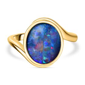 Boulder Opal Triplett Ring - 2,73 ct.