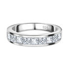 LUSTRO STELLA - Weißer Zirkonia Ring, 925 Silber rhodiniert (Größe 16.00) ca. 2.35 ct