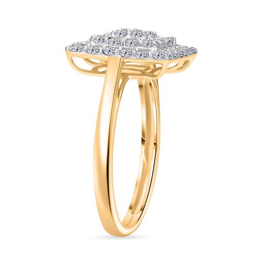 LUXURIANT DIAMOND- SGL zertifizierter VS-EF Labor Diamant Ring, 375 Gold - 1 ct. image number 3
