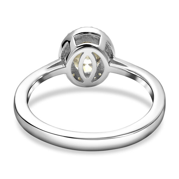 Moissanit-Ring, 925 Silber Platin  ca. 1,48 ct image number 5