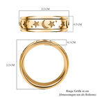 Mystischer Anti-Stress-Spinning-Ring, vergoldetes Silber image number 6