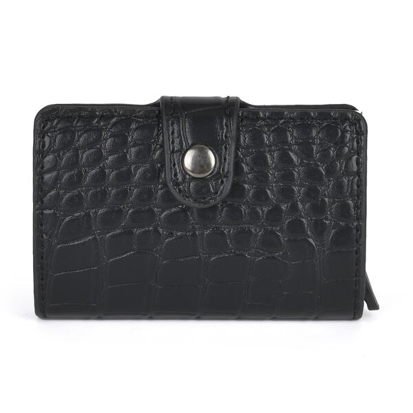 Kompakter Kartenhalter mit RFID-Schutz, schwarz image number 0