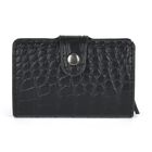 Portemonnaie im PU-Kroko-Design mit RFID-Schutz - Minimalistisches Bifold Wallet,, 6,8x10x1,2 cm
