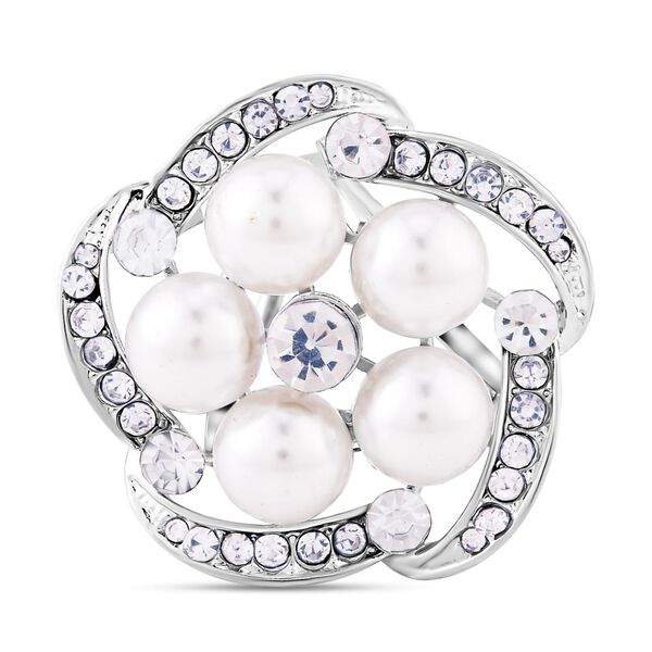 Kristall Kunstvoller Schalring, Kunststoff Perle image number 3