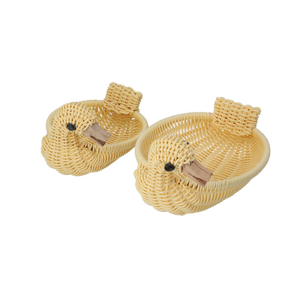 2er-Set Rattan-Korb, Ente image number 3