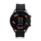 L05 Smartwatch, 1.5 Zoll HD Display, Herzfrequenz-, Blutdruck- und Blutsauerstoffmessung, Schwarzes Silikonarmband