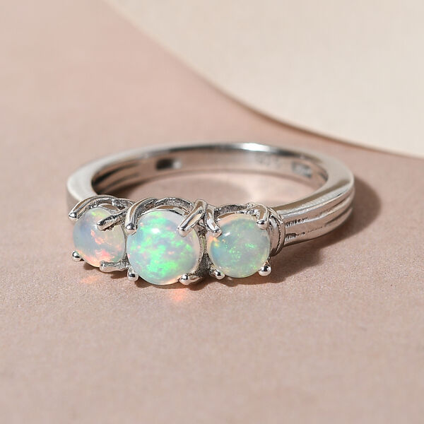 Nat&uuml;rlicher, &auml;thiopischer Opal-Ring - 0,82 ct. image number 2