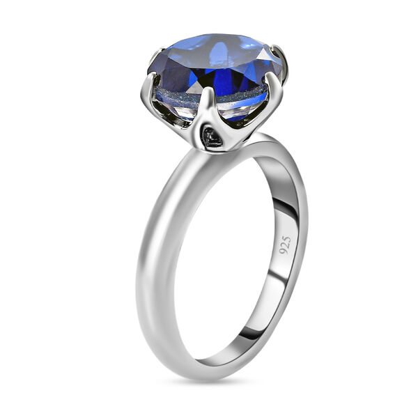 Ceylonfarbener Quarz-Ring, 925 Silber platiniert - 4,18 ct.&nbsp; image number 4