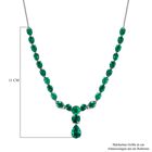 Smaragd Triplett Quarz Halskette, 45 cm - 39,60 ct. image number 5