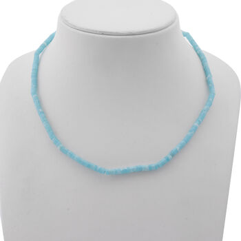 Blaue Howlith Halskette, 45cm - 61 ct.