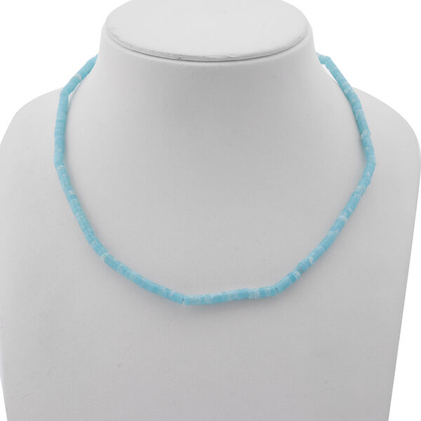 Blaue Howlith Halskette, 45cm - 61 ct. image number 2