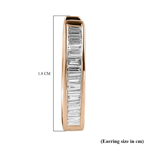 Diamant-Creolen in Gelbgold image number 6