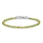 D'Joy Peridot Armband ca. 19 cm + 5 cm Extender, 925 Silber rhodiniert ca. 12,00 ct.