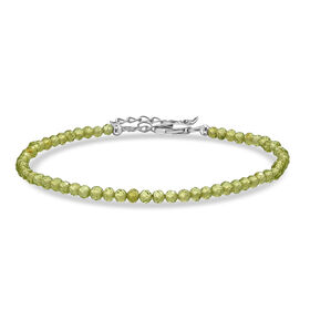 D'Joy Peridot Armband ca. 19 cm + 5 cm Extender, 925 Silber rhodiniert ca. 12,00 ct.