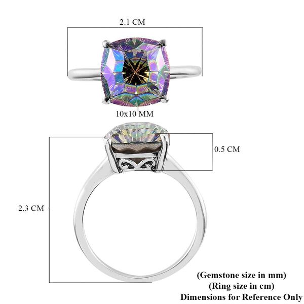 LUSTRO STELLA &ouml;sterreichischer Paradies gl&auml;nzender Kristall-Ring - 4,31 ct. image number 6