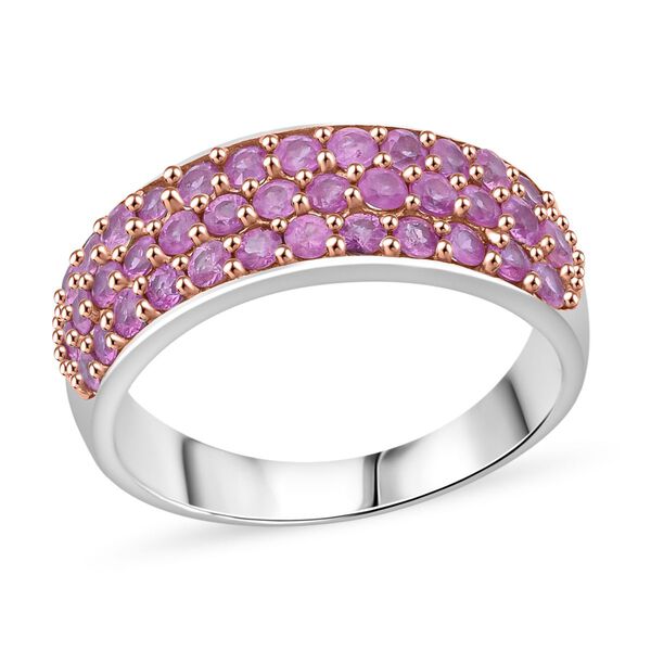 AA rosa Saphir Ring - 1,48 ct. image number 3