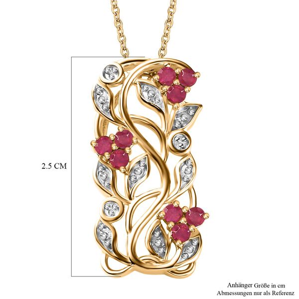 ALLORO AA afrikanischer Rubin-Anh&auml;nger mit 45cm Kette - 0,39 ct. image number 5