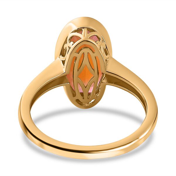 Padparadscha Triplett Quarz Ring - 3,50 ct. image number 6