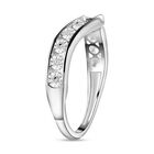 Wishbone Diamond Ring, 925 Silber platiniert image number 4