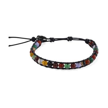 Flexibles mehrfarbiges Achat Armband - 35 ct.